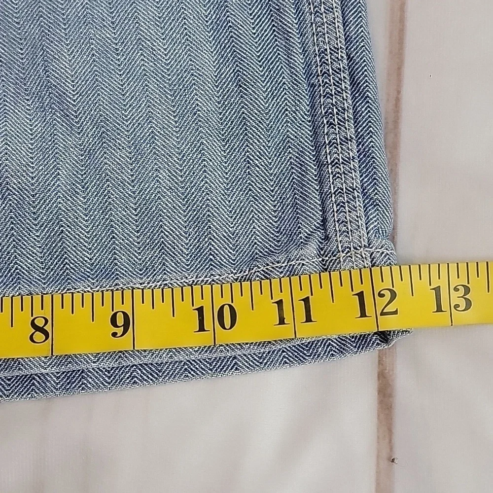 Lucky Brand Mens Carpenter Style Denim Jean Shorts Made in the USA Light Wash 33